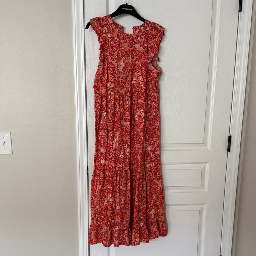 Universal Thread Red Floral Maxi Dress